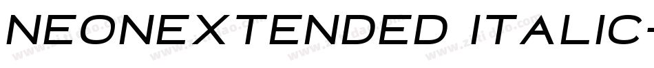 NeonExtended Italic字体转换